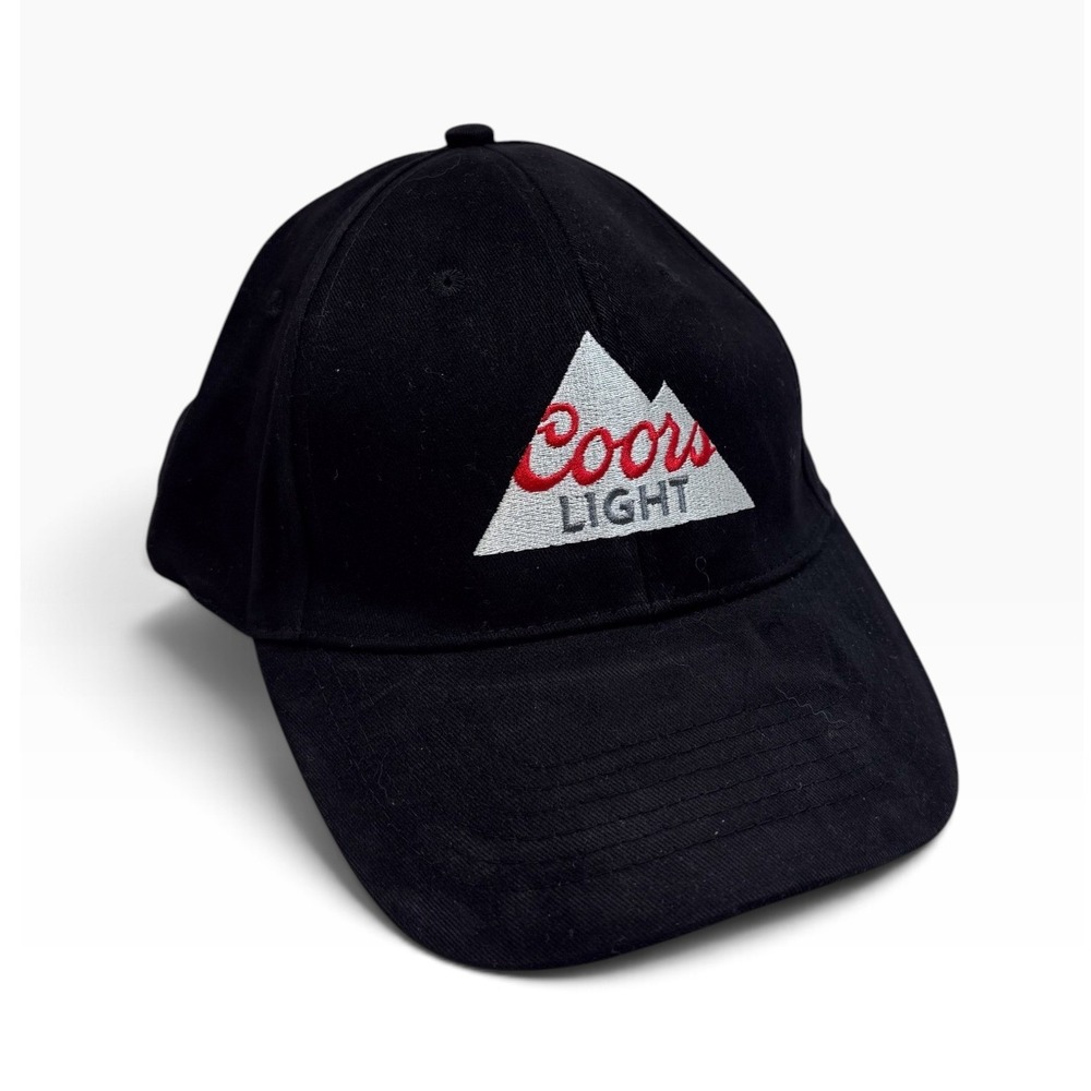 Coors Light Beer Hat Black Snapback Baseball Cap Acme Embroidered Mountain Logo
